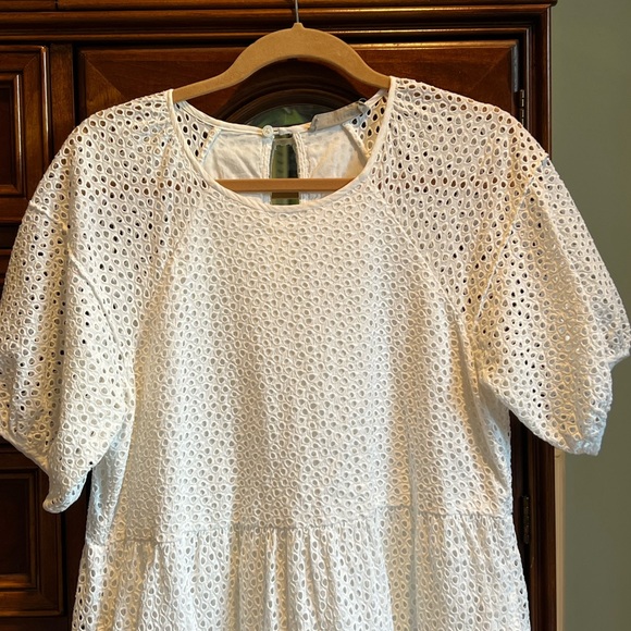 Everlane The Tiered Eyelet Dress - Picture 3 of 6